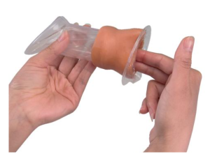 Training Model for a Female Condom, Light Skin